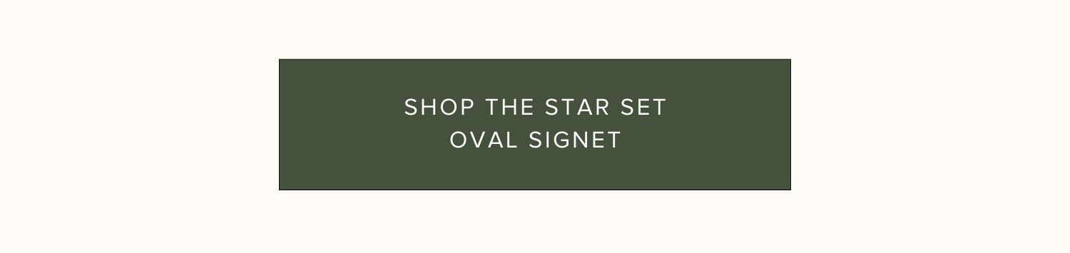 Star Set Oval Signet