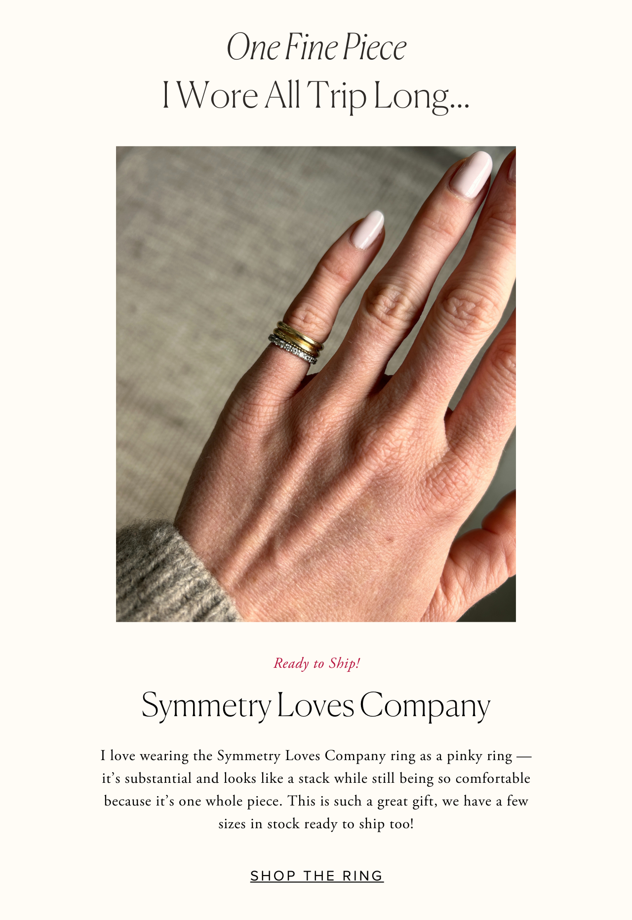 Symmetry Loves Company Ring