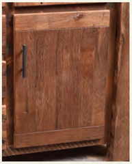 breadboard door style on amish barnwood sideboard