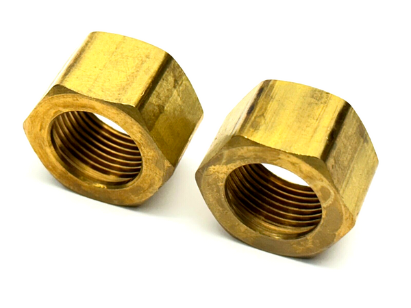 Parker 61C-4 Brass Compression Nut 1/4 Tube Lot of 2 NOP 