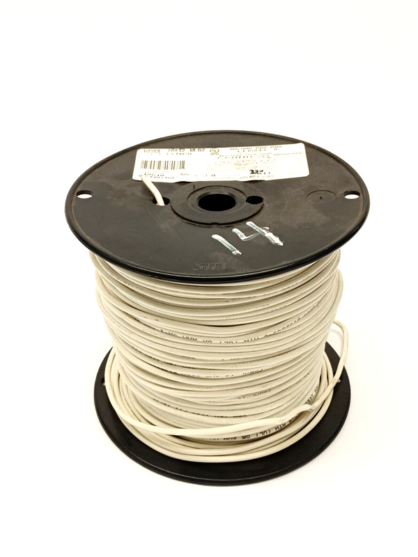 Carol 76812.R8.02 Hookup Wire, 14 AWG, 15 Amps, White, 500 ft.