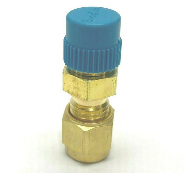 Brass, For 1/8 in x 1/8 in Tube OD, Bulkhead Connector - 20YX80