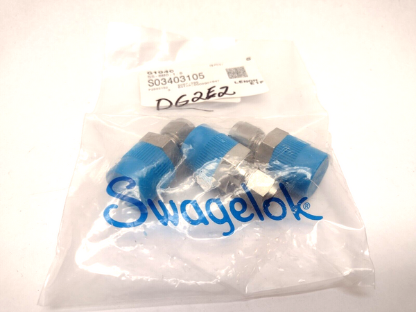 Swagelok B-4M0-1-2 M4 x 1/8 Standard Brass Tube Fitting