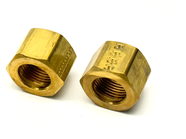 Parker 61C-4 Brass Compression Nut 1/4 Tube Lot of 2 NOP 