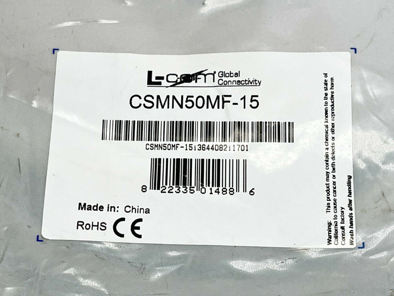 L Com Csmn50mf 15 Deluxe Molded D Sub Cable Db50 Male Female 15ft Maverick Industrial Sales