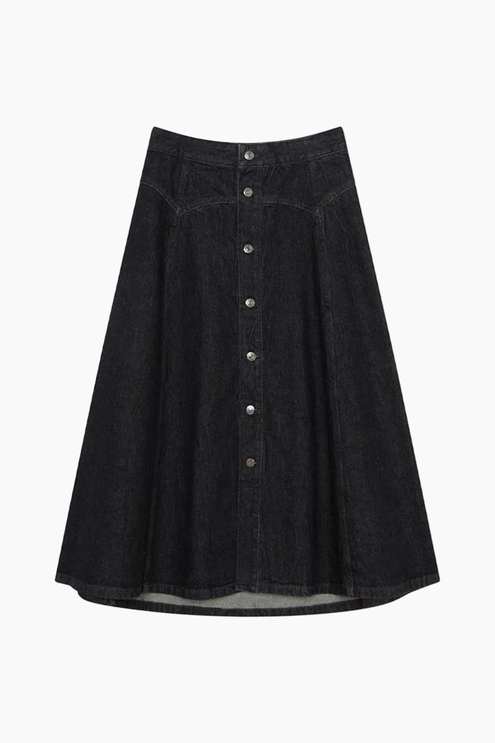 5: Agatha Denim Skirt - Black Wash - Wood Wood - Sort L