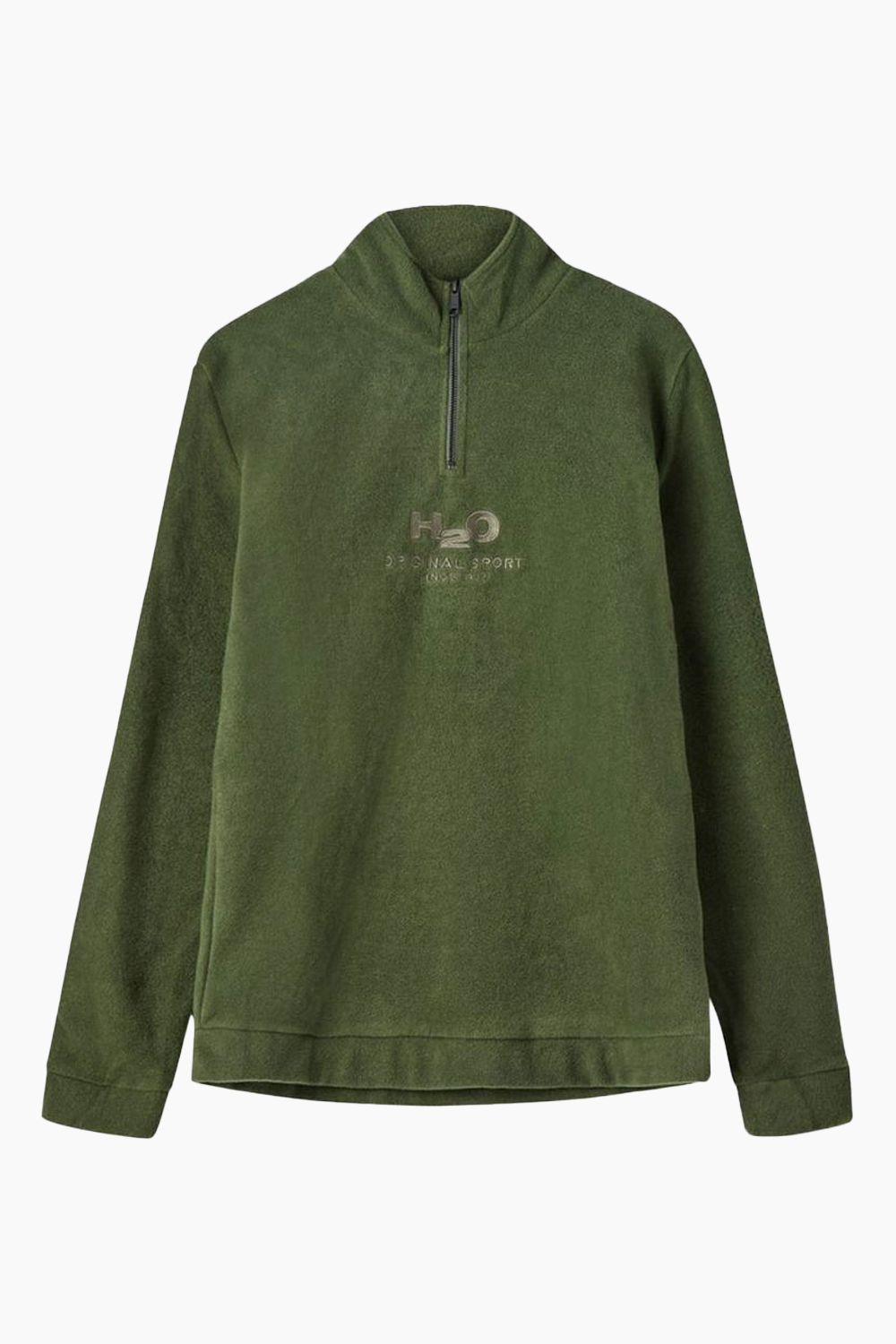 Se Blåvand II Fleece Half Zip - Army - H2O - Army XS hos QNTS.dk