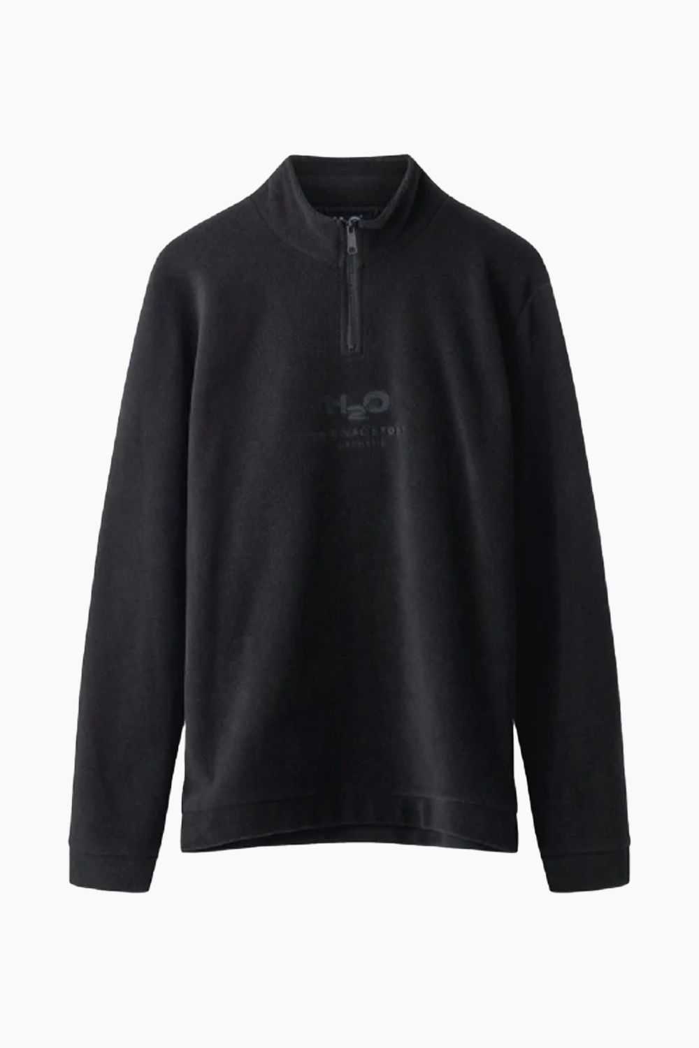 Billede af Blåvand II Fleece Half Zip - Black - H2O - Sort XS