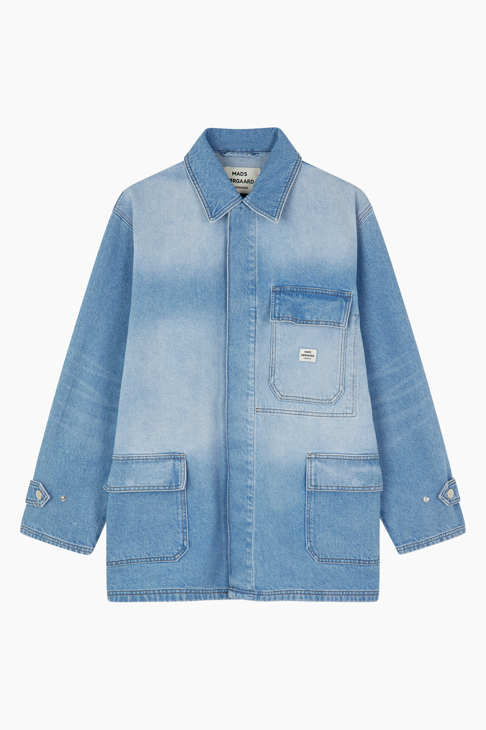 Billede af Bless Denim Johnny Jacket - Bright Blue Denim - Mads Nørgaard - Blå XS/S