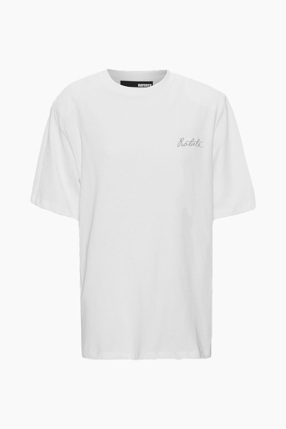 Boxy Logo T-Shirt - Bright White - ROTATE - Hvid XL