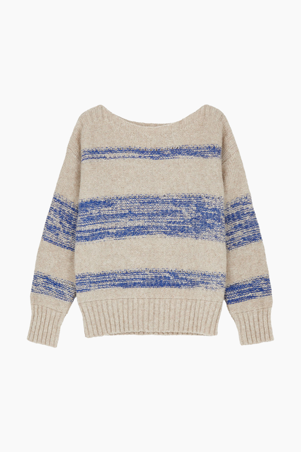 Se Brooke Sweater - Mix Bright Blue - Aiayu - Beige L hos QNTS.dk