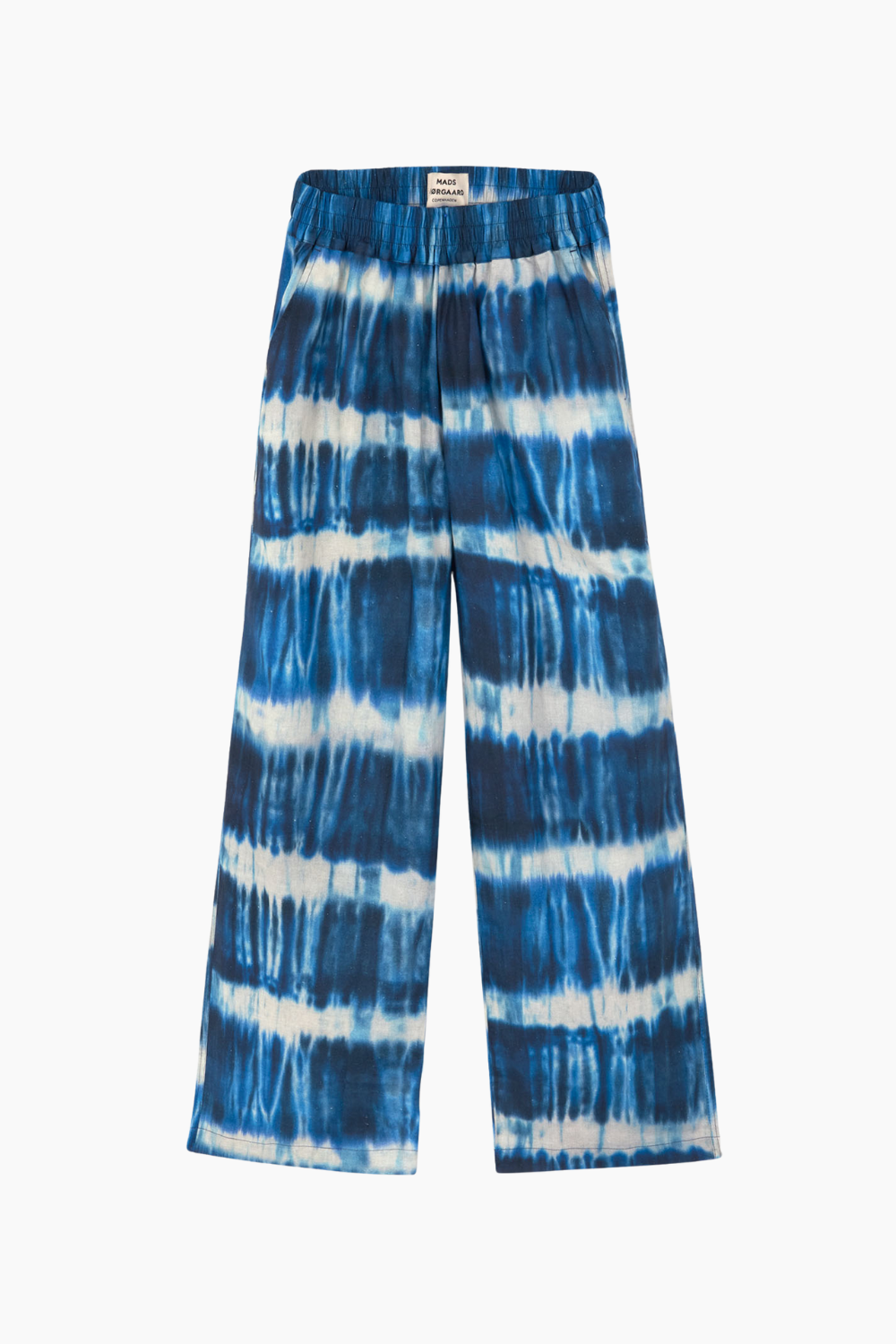 Se Colin Sonie Pants AOP - Tie Dye Stripe AOP Merthyl Blue - Mads Nørgaard - Blå XS hos QNTS.dk