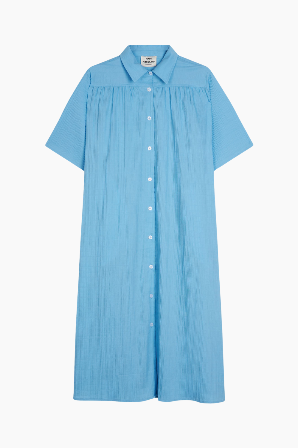 Se Crinckle Pop Canaria Dress - Alaskan Blue - Mads Nørgaard - Blå XS hos QNTS.dk