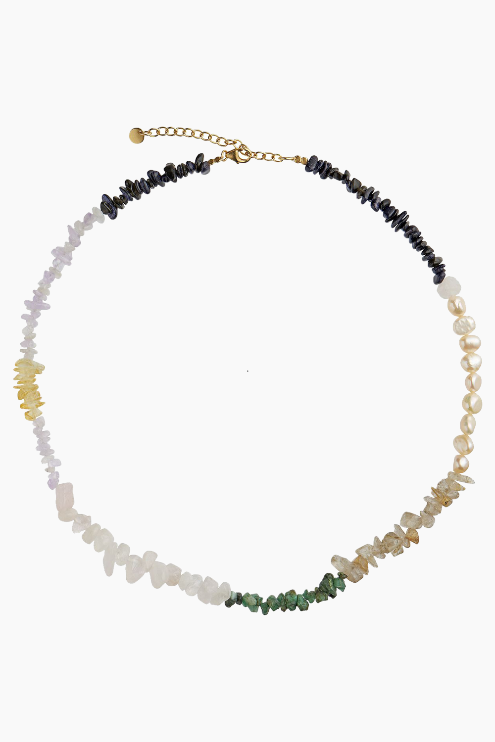 Se Crispy Coast Necklace - Pacific Colors With Pearls & Gemstones - Stine A - Multi One Size hos QNTS.dk