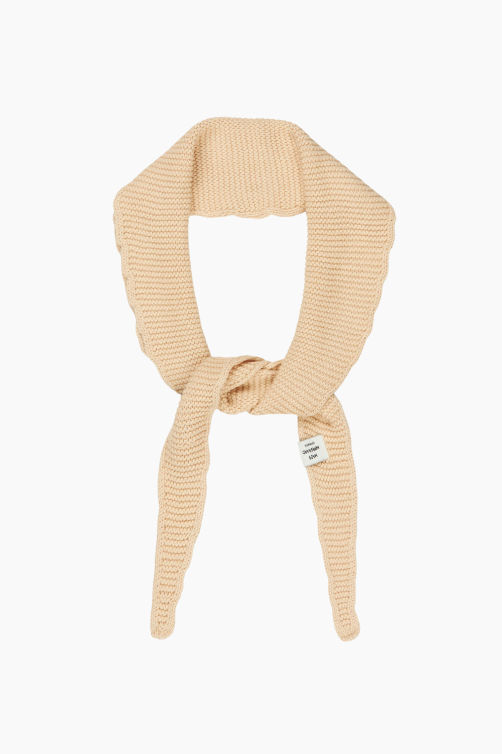 Billede af Crochet Momo Scarf - Oatmeal - Mads Nørgaard - Beige One Size