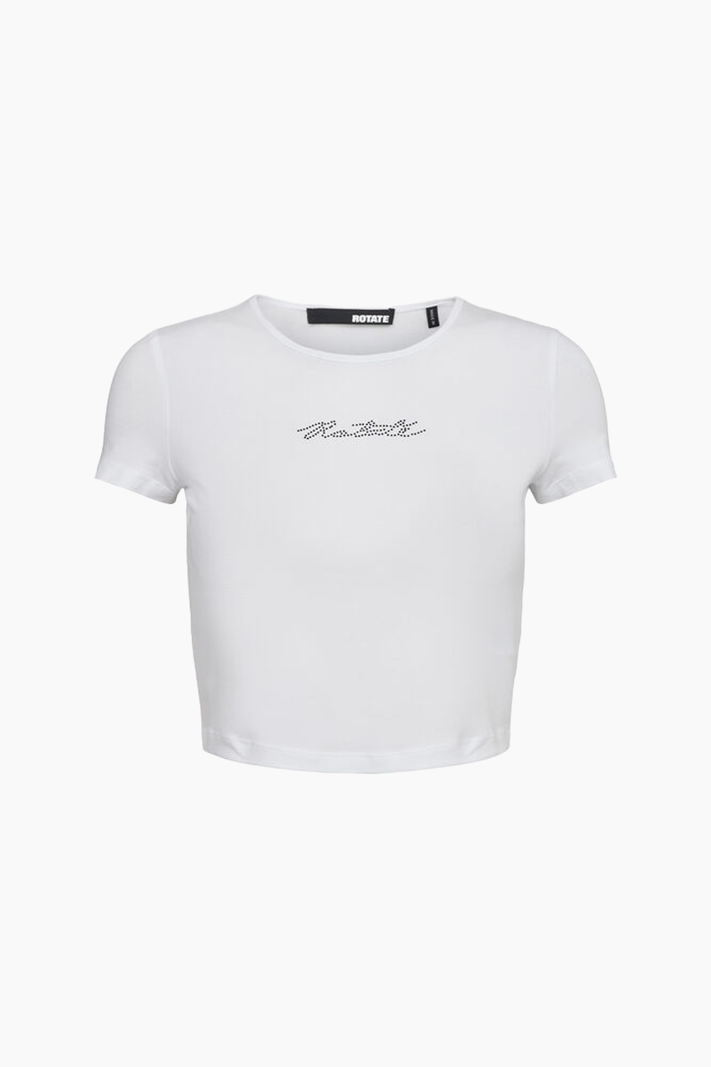 Se Cropped T-shirt - Bright White - ROTATE - Hvid S hos QNTS.dk