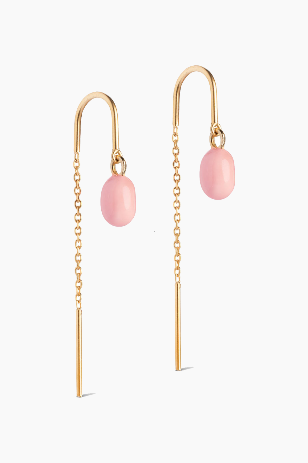 Billede af Earring Eleanor - Light Pink - ENAMEL - Pink One Size hos QNTS.dk