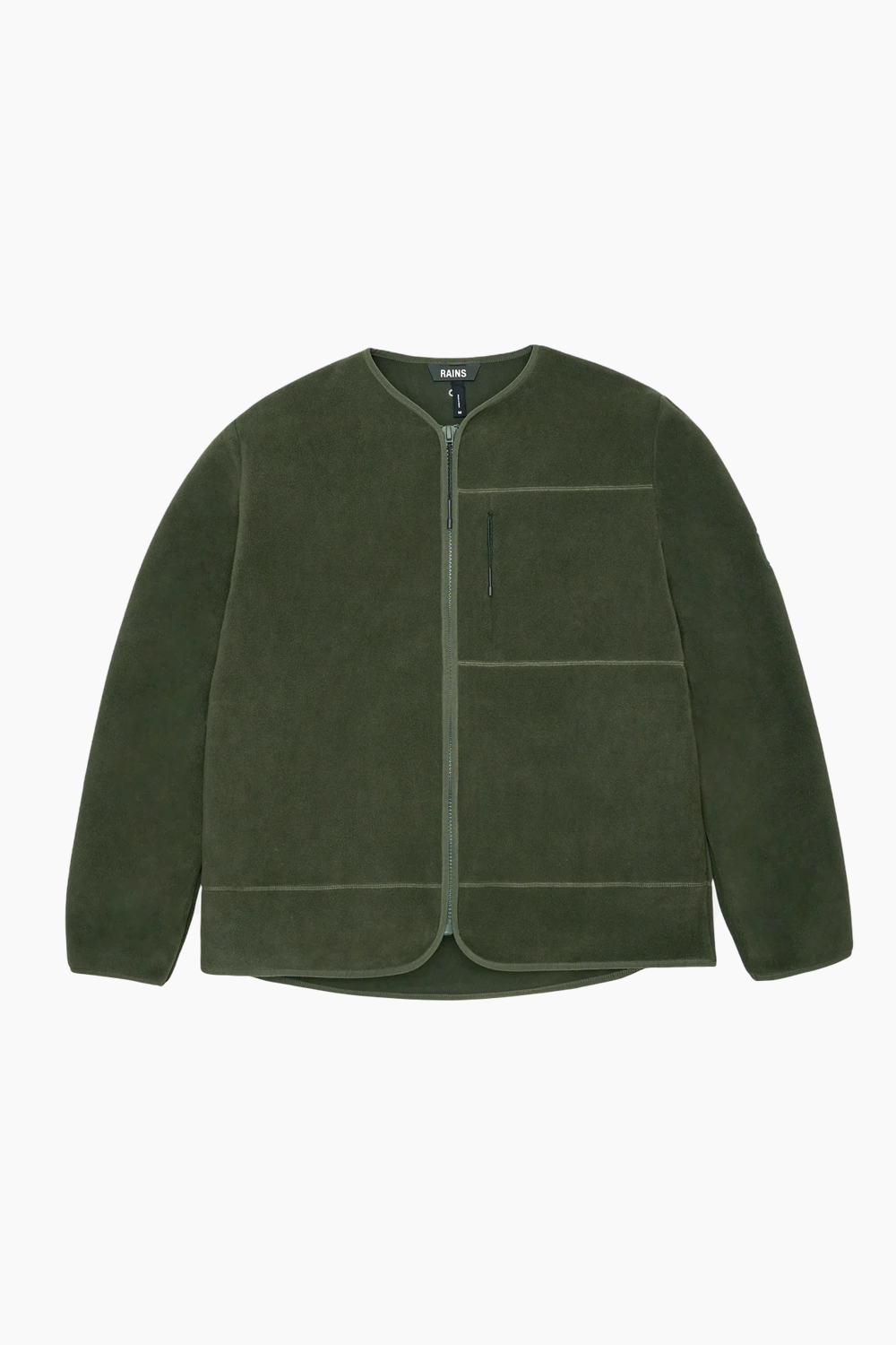 Se Fleece Jacket T1 - Green - Rains - Grøn L hos QNTS.dk