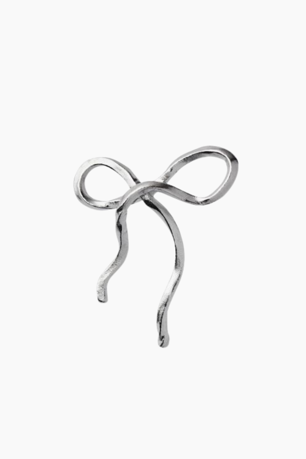 Se Flow Bow Earring - Silver - Stine A - Sølv One Size hos QNTS.dk