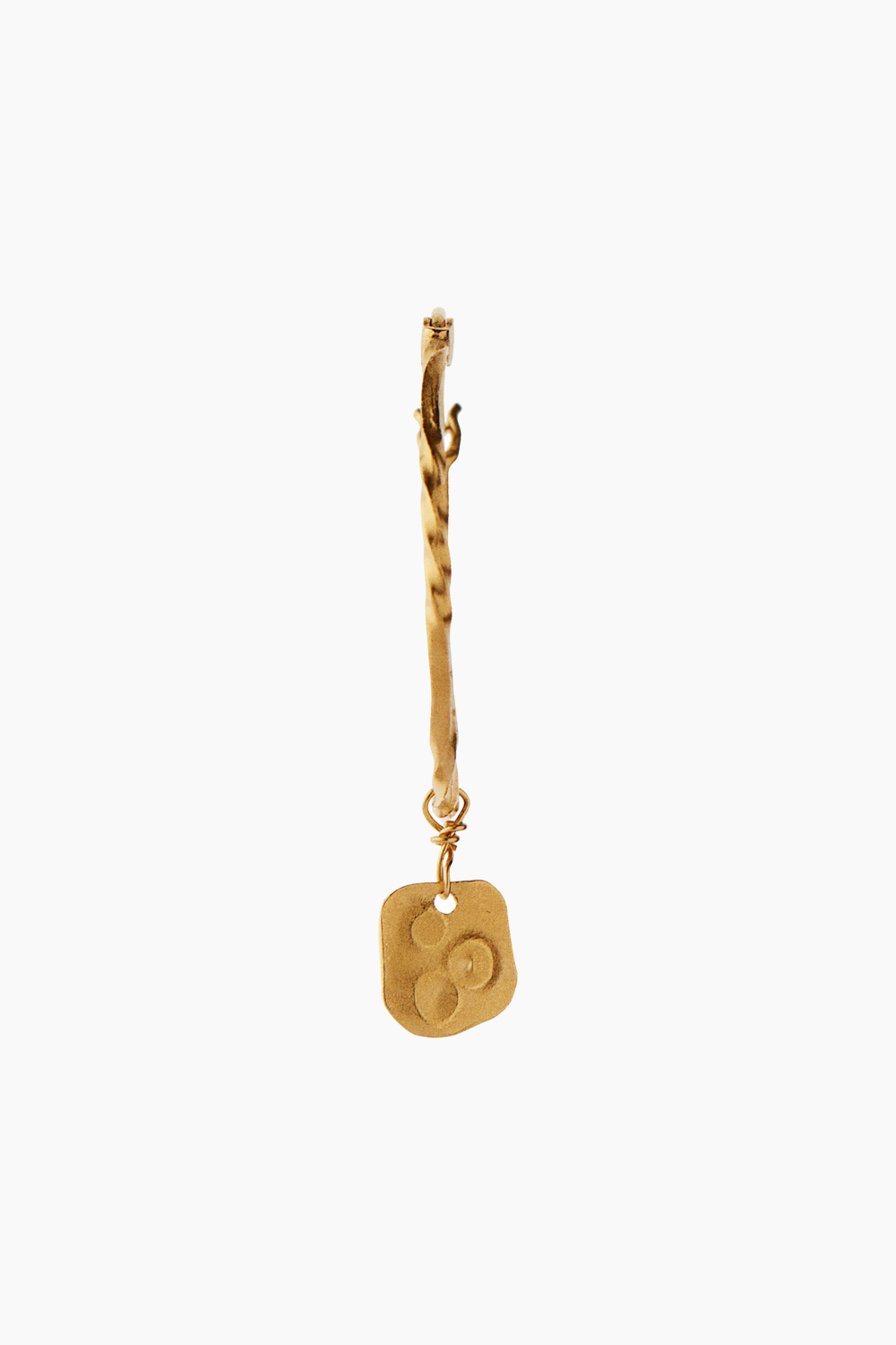 Billede af Flow Creol With Hammered Pendant - Gold - Stine A - Guld One Size