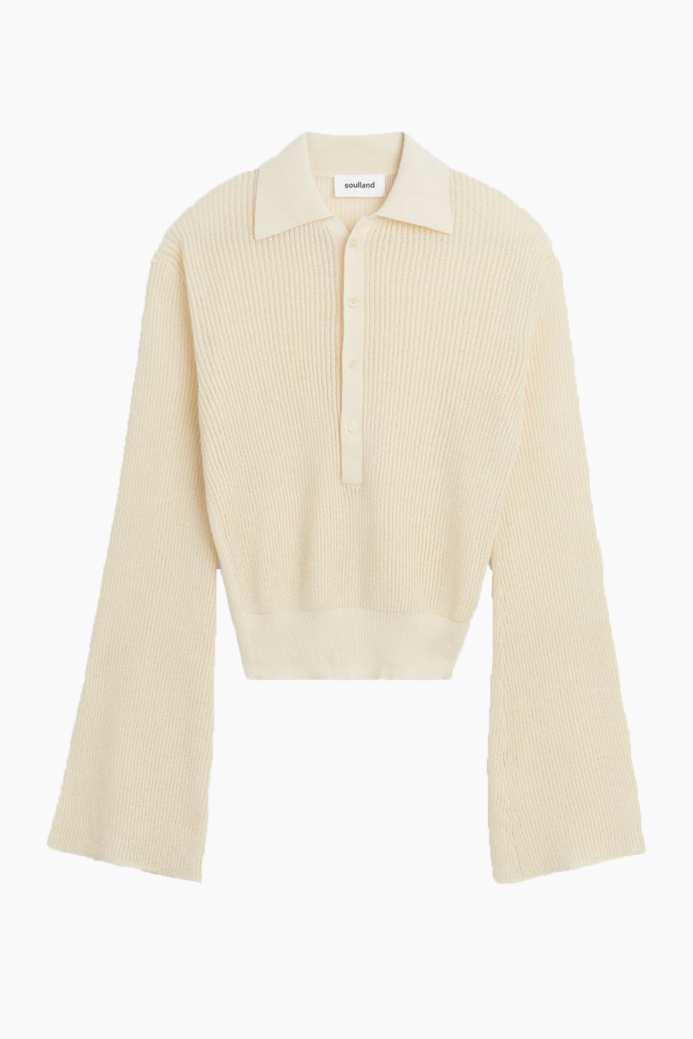 Billede af Kiki Polo Jumper - Off White - Soulland - Hvid XS/S