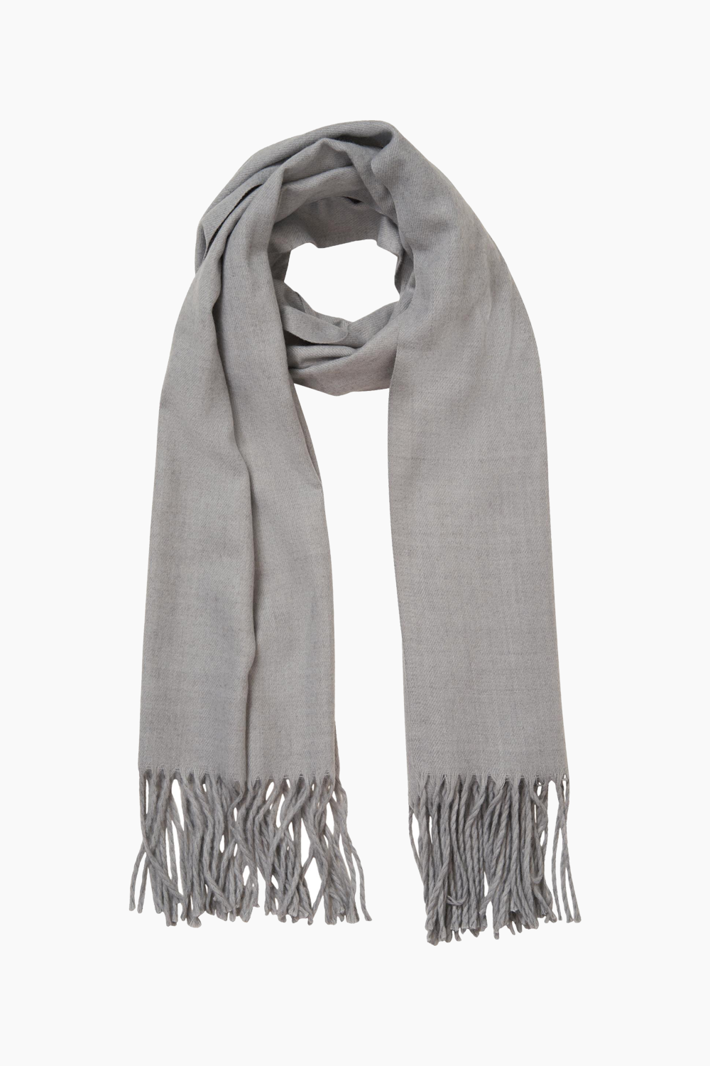 Billede af Objmarilyn Wool Scarf - Medium Grey Melange - Object - Grå One Size