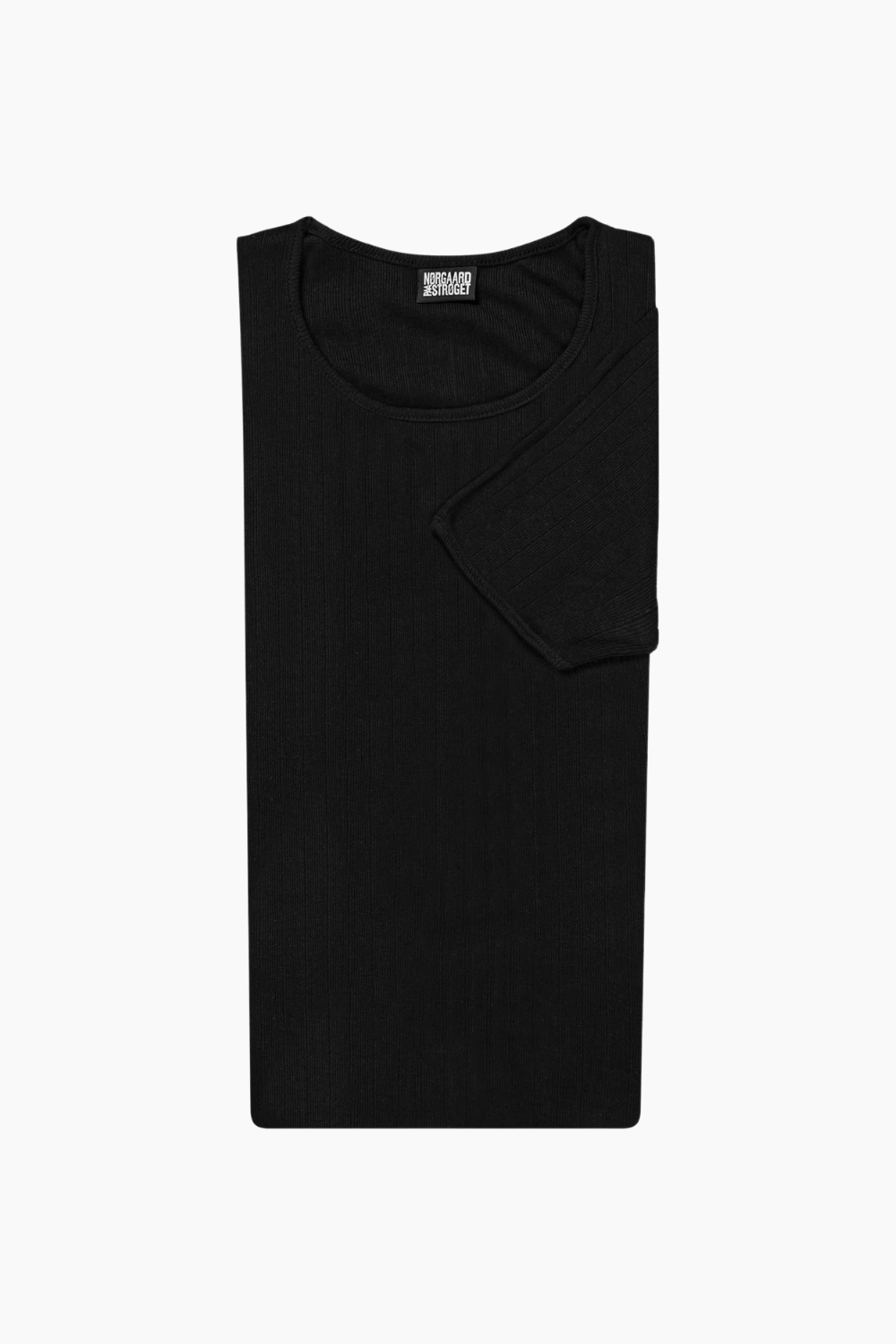 101 Short Sleeve Solid Color - Black - Nørgaard på Strøget - Sort One Size