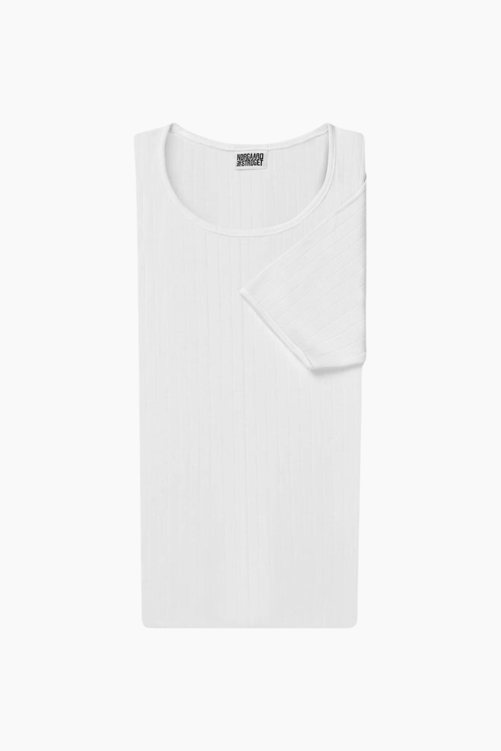 Se 101 Short Sleeve Solid Color - White - Nørgaard på Strøget - Hvid One Size hos QNTS.dk