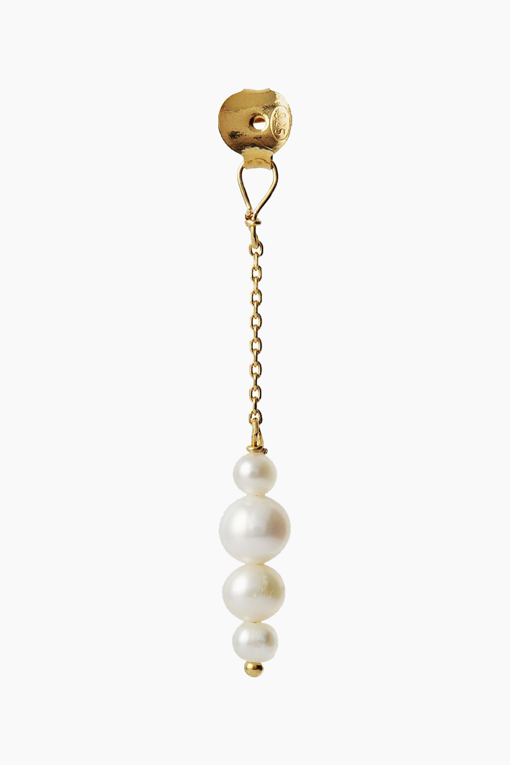 Billede af Pearl Berries Behind Ear Earring - Gold - Stine A - Guld One Size