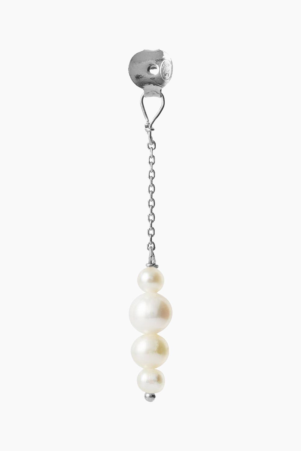 Billede af Pearl Berries Behind Ear Earring - Silver - Stine A - Sølv One Size