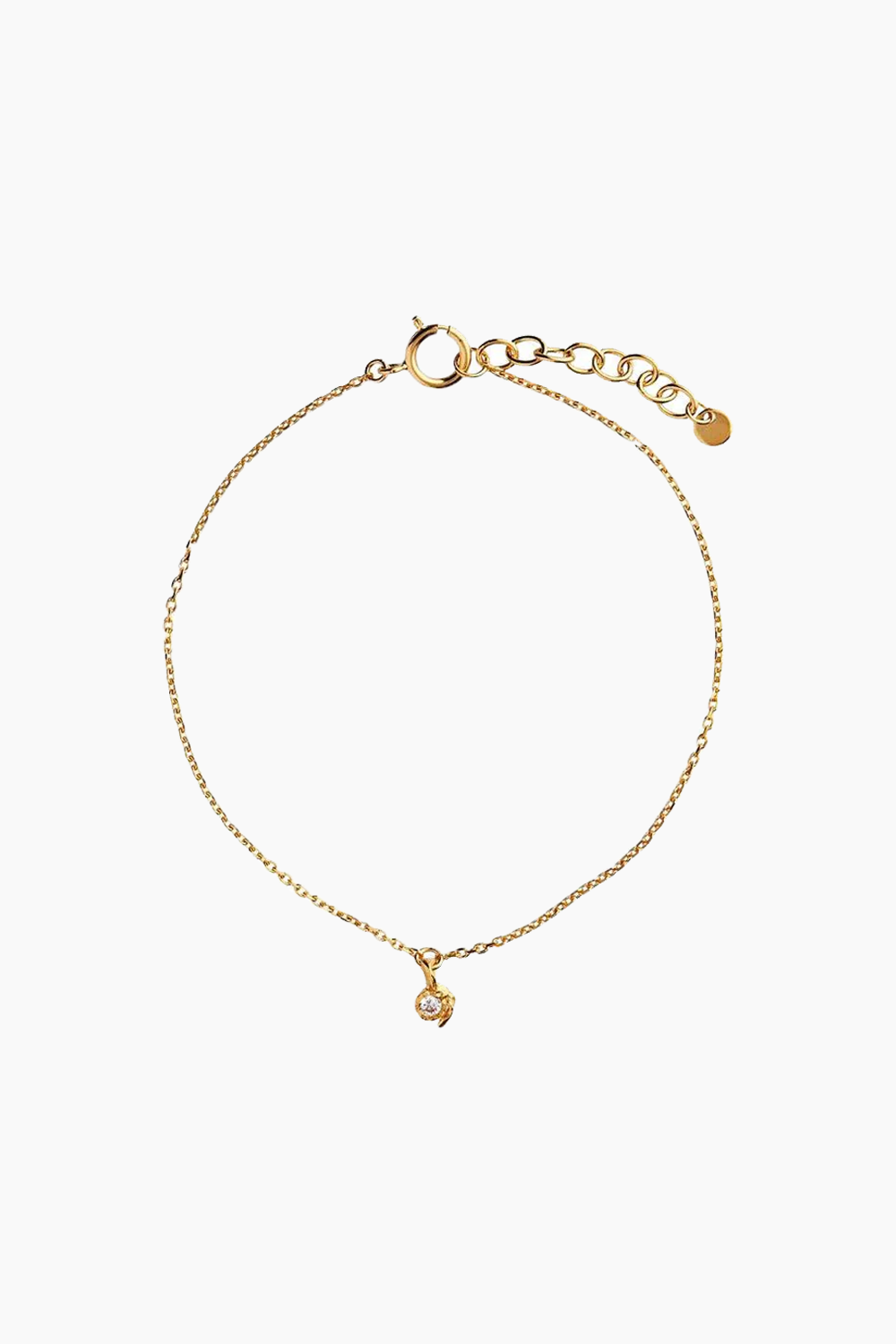 Planbørnefonden Petit Flow Bracelet With Chain And Stone - Gold - Stine A - Guld One Size