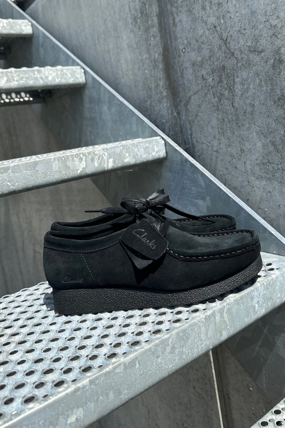 offentlig Gensidig Lover Clarks sko – Wallabee - Black Suede - Clarks Originals - Sort 38 til dame i  Sort - Pashion.dk