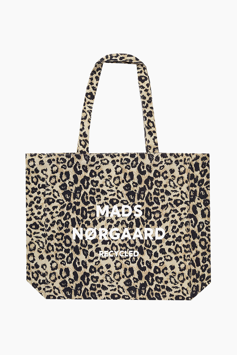 Se Recycled Boutique AOP Athene Bag - Leo AOP/Black - Mads Nørgaard - Leopard One Size hos QNTS.dk