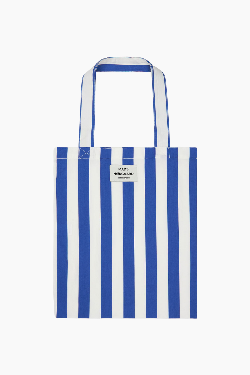 Se Sacky Atoma Bag - Dazzling Blue/White Alyssum - Mads Nørgaard - Stribet One Size hos QNTS.dk