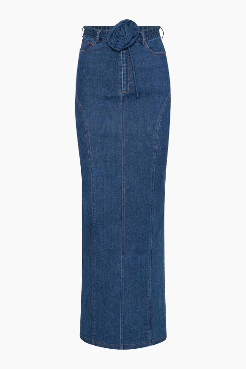 Se Stretchy Maxi Skirt - Orion Blue - ROTATE - Blå L hos QNTS.dk