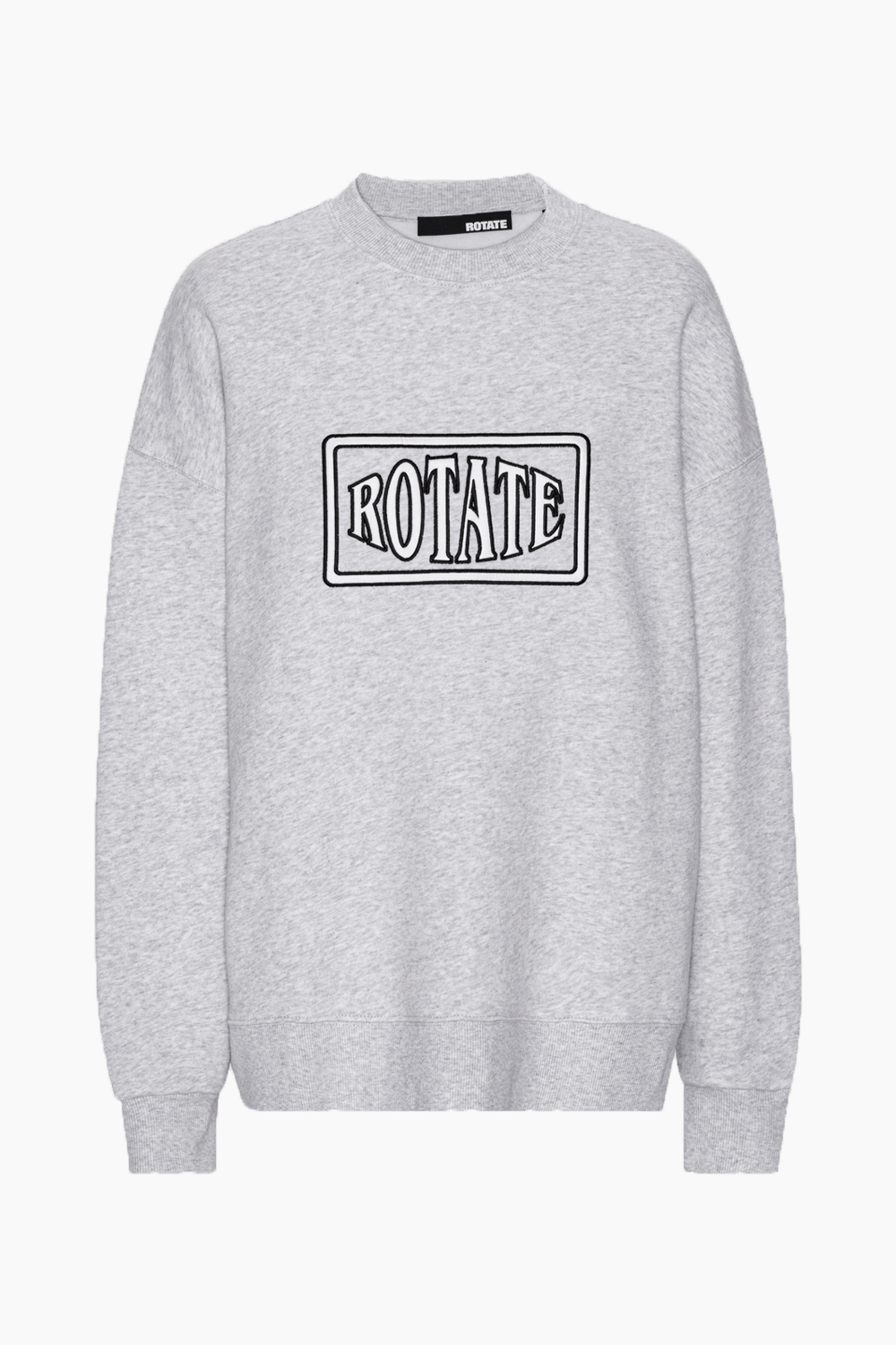 Billede af Sweat Crewneck With Logo - Light Grey Melange - ROTATE - Grå L