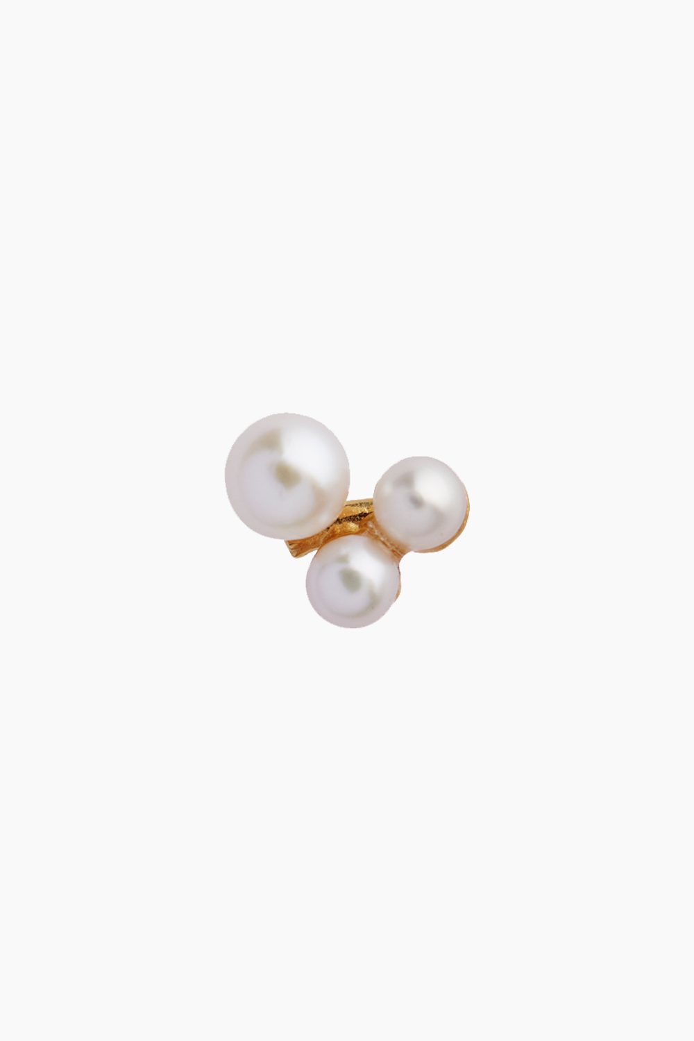 Billede af Three Pearl Berries Earring - Gold - Stine A - Guld One Size