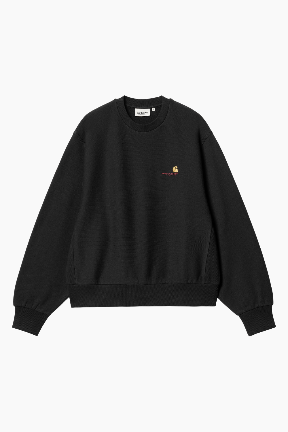 Billede af W' American Script Sweat - Black - Carhartt WIP - Sort L