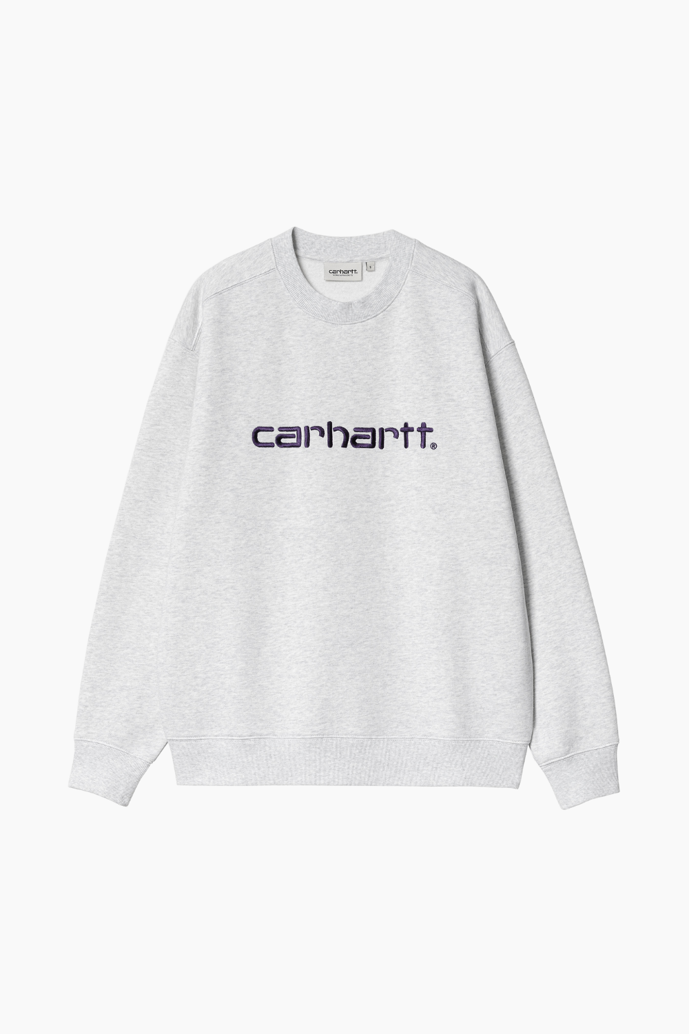 Se W' Carhartt Sweat - Ash Heather/Tyrian - Carhartt WIP - Grå M hos QNTS.dk