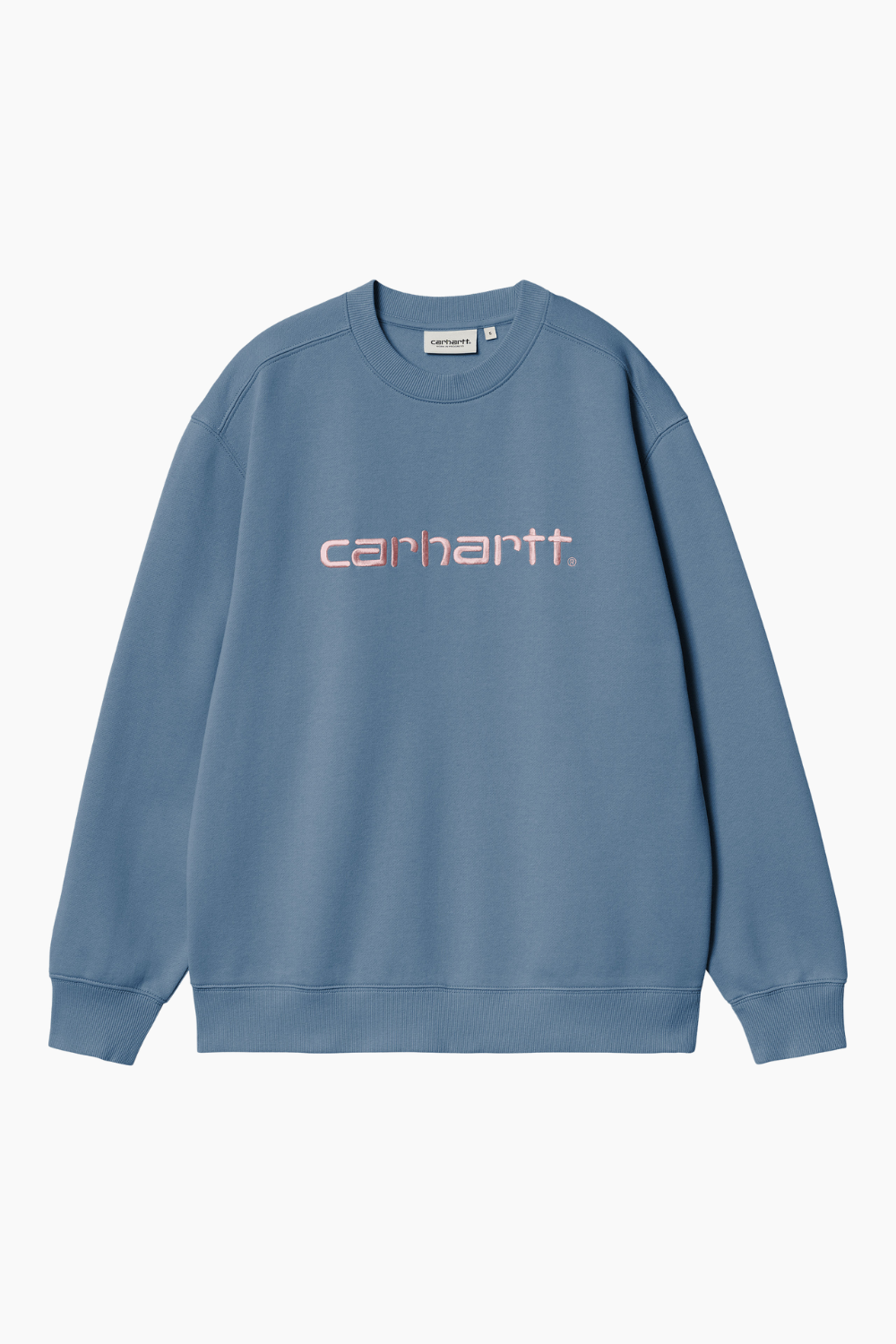 W' Carhartt Sweatshirt - Sorrent/Glassy Pink - Carhartt WIP - Blå L