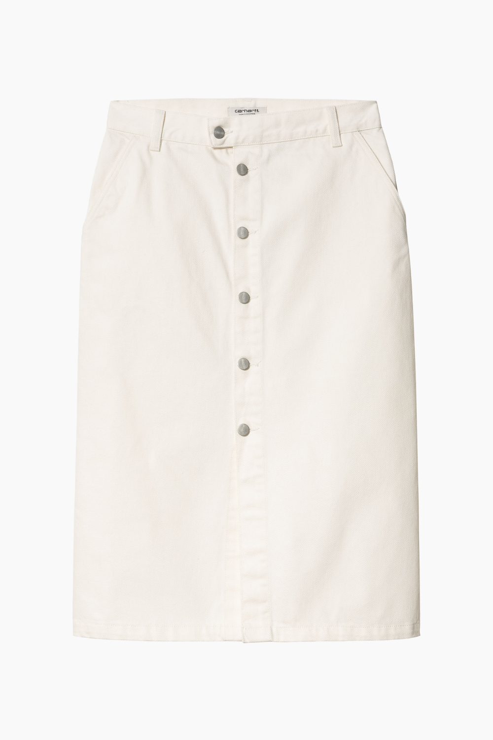 Se W' Colby Skirt - White Rinsed - Carhartt WIP - Hvid L hos QNTS.dk