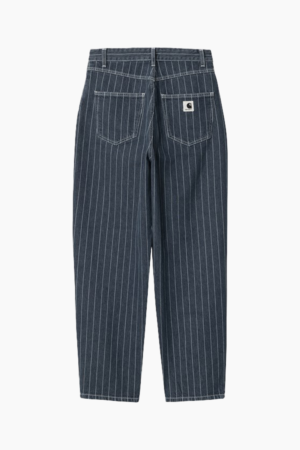 Billede af W' Orlean Pant - Orlean Stripe, Blue/White Stone Washed - Carhartt WIP - Stribet 28