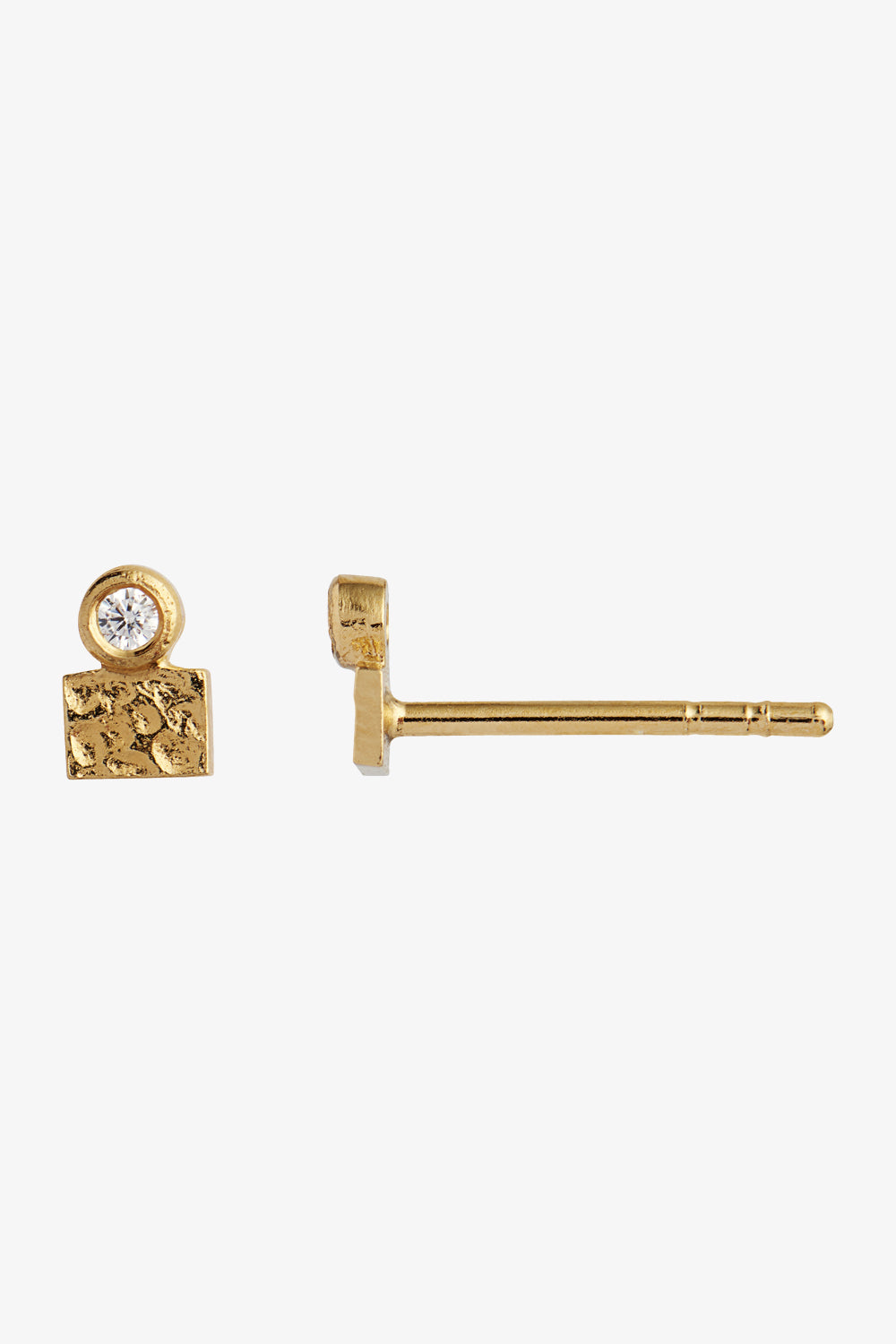 Billede af Tres Petit La Mer Earring With Stone - Gold - Stine A - Guld One Size hos QNTS.dk