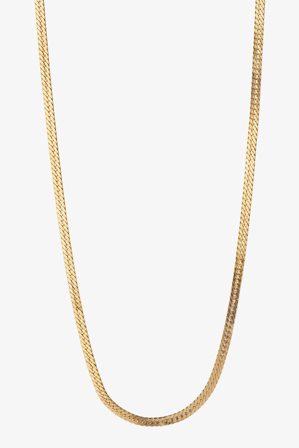 Se Short Snake Necklace - Gold - Stine A - Guld One Size hos QNTS.dk