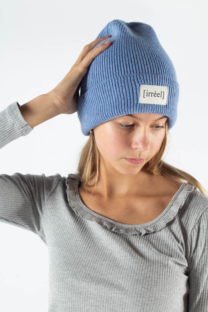 4: Akeelah wool Beanie - Blue - irréel - Blå One Size