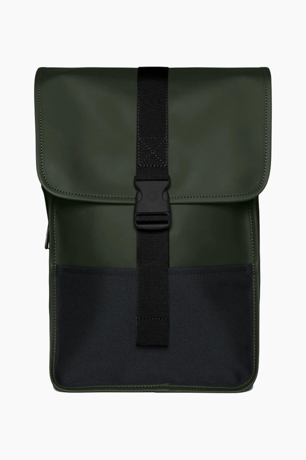 Se Buckle Backpack Mini - Green - Rains - Grøn One Size hos QNTS.dk