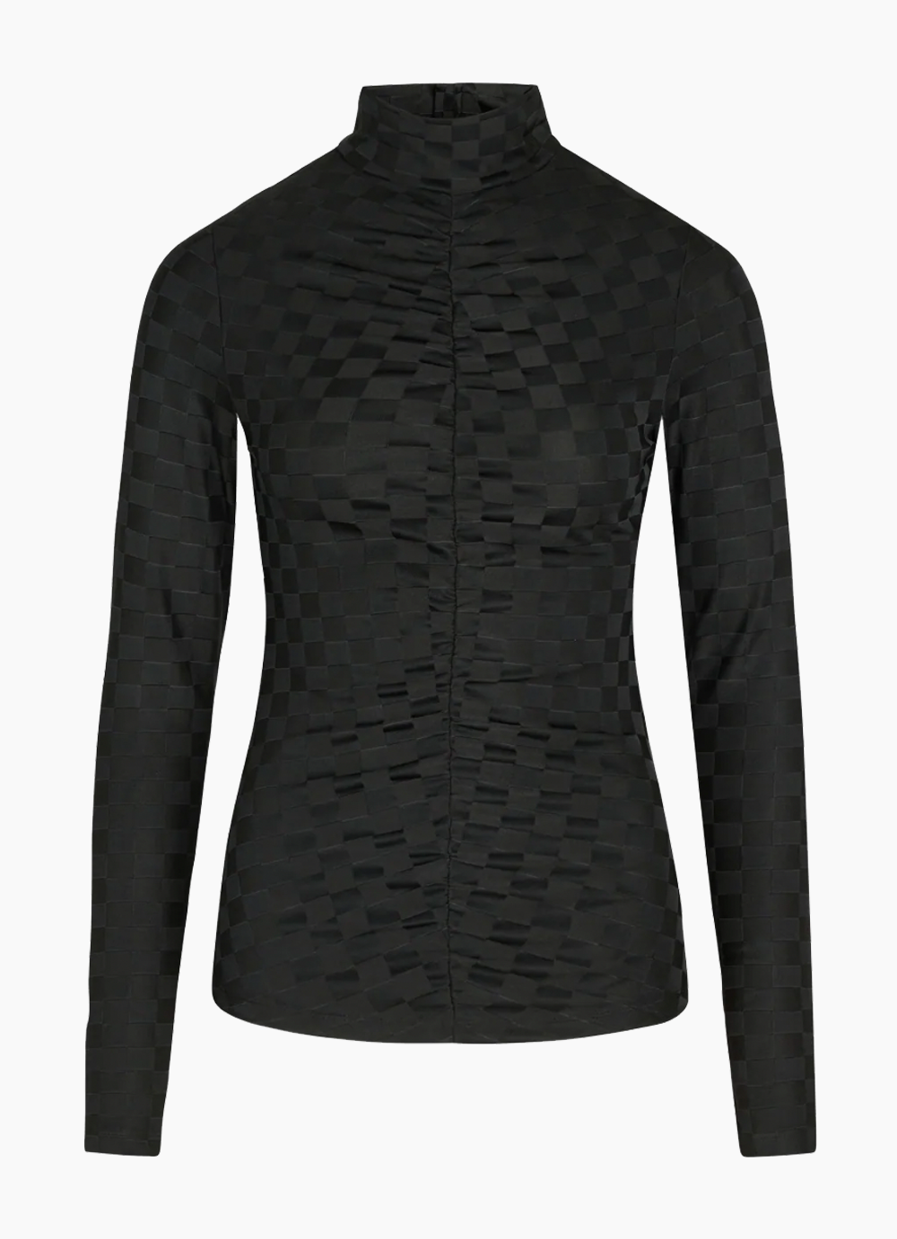 Se Check Jersey Adenau Top - Black - Mads Nørgaard - Sort L hos QNTS.dk