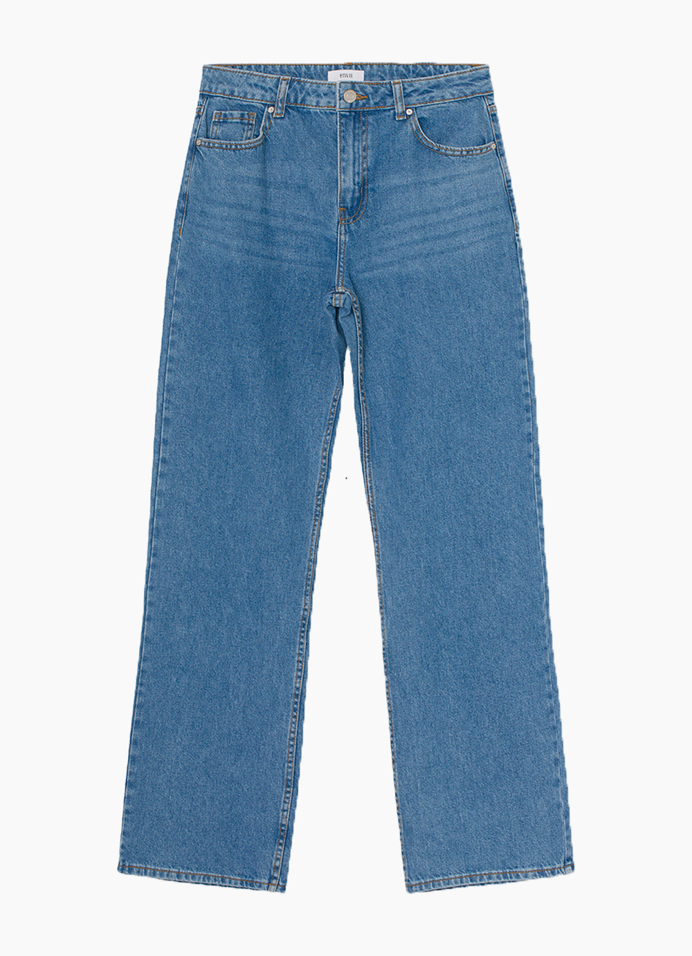 Billede af Enbree Straight Jeans - Mid Light Blue - Envii - Blå XS