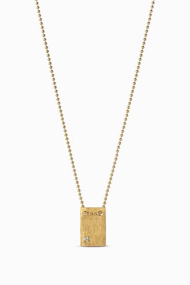 Billede af I love you necklace - Gold - ENAMEL - Guld One Size