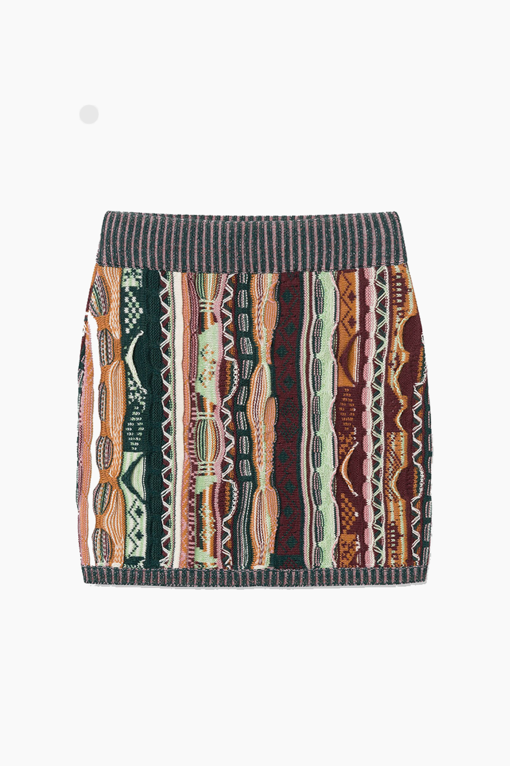 #3 - Lula Coogi Knit Skirt - Multicolor - Wood Wood - Mønstret XS